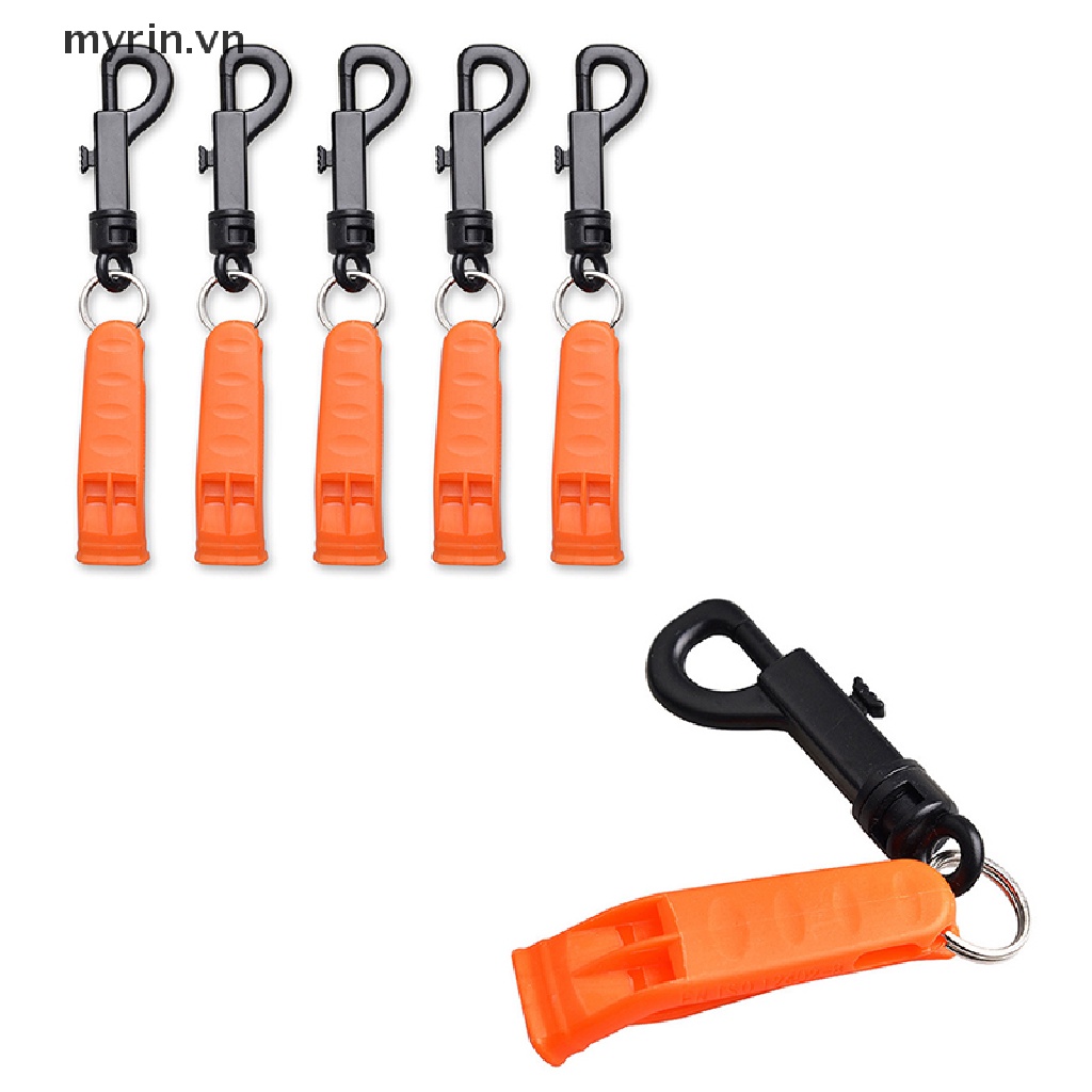 Set 1 / 5 Còi Thổi Đi Cắm Trại Bằng Nhựa PP An Toàn