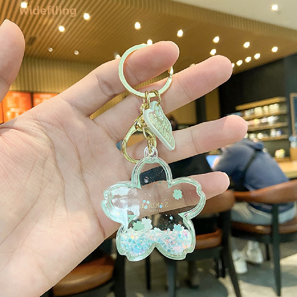Móc Khóa Acrylic Họa Tiết Hoa Anh Đào Dễ Thương Bắt Mắt