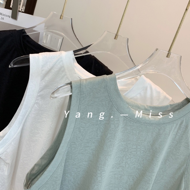 Áo Thun Bóng Chày Ba Lỗ Dáng Rộng Thời Trang Tập Yoga