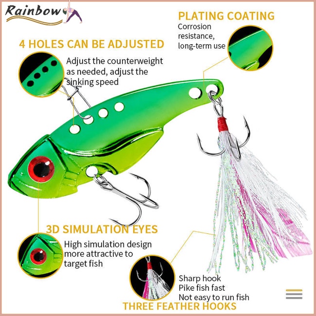 Mồi Giả Câu Cá 7g12g Bằng Kim Loại Có Lưỡi Câu