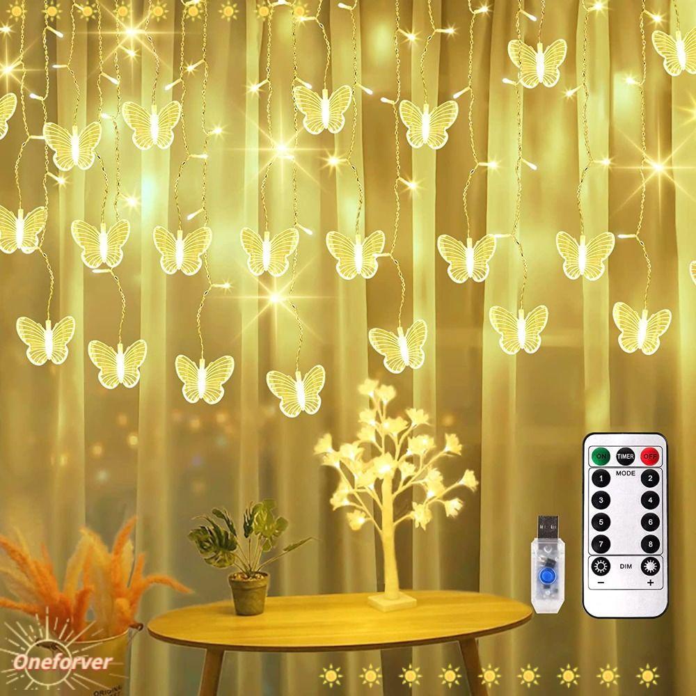 Dây Đèn Led USB Hình Bươm Bướm Dùng Trang Trí Đám Cưới