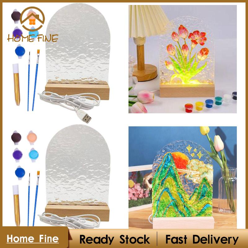 Đèn Ngủ Để Bàn Hình Giọt Nước Tự Tô Màu Trang Trí Văn Phòng / Trẻ Em