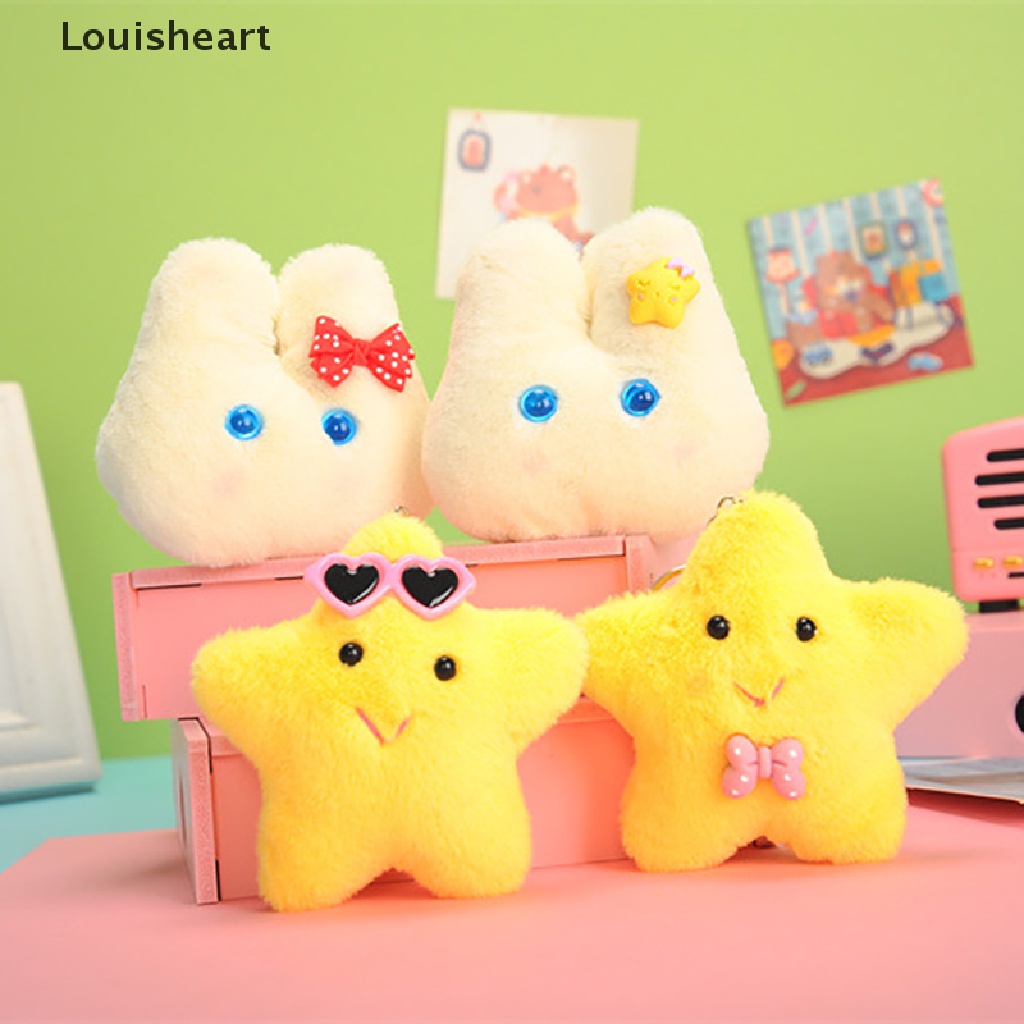 Louisheart 1PC Sang Trọng Dễ Thương Đáng Yêu ​Móc Khóa Hình Thỏ Nhồi Bông Xinh Xắn Đáng Yêu