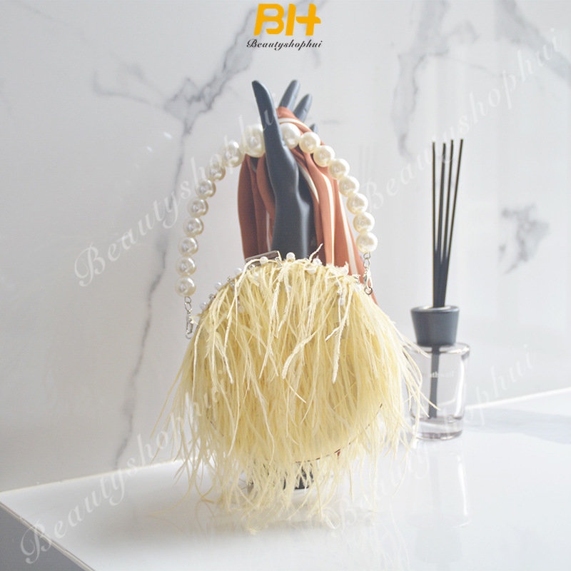 Túi Đeo Vai ĐíNh NgọC Trai Giả ThờI Trang Cho Nữ