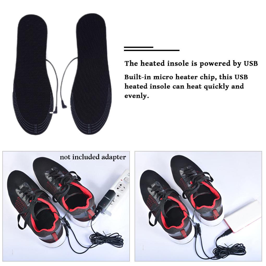 Đế Lót Giày Giữ Ấm Bằng Điện Cổng USB Tiện Lợi