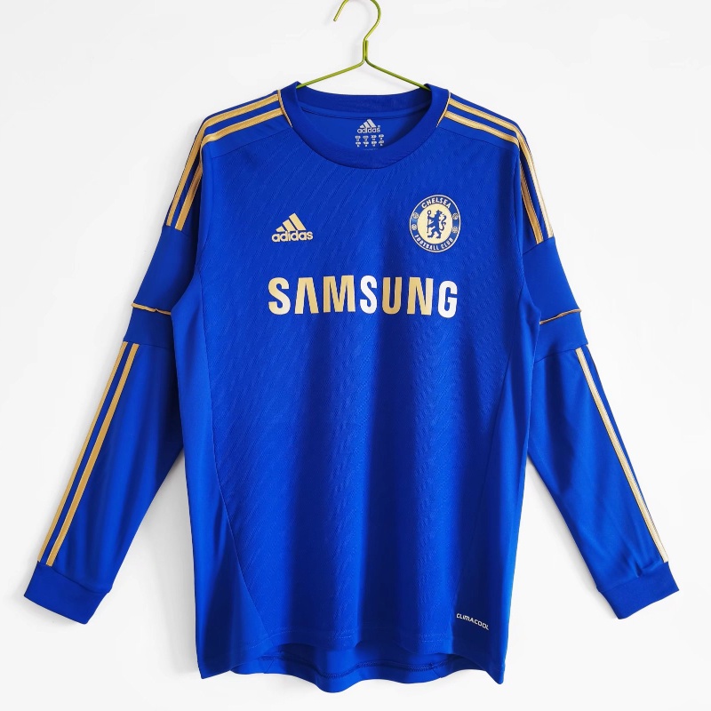 Áo Bóng Đá Dài Tay Phong Cách Chelsea Retro 2012 / 13 Size S-XXL