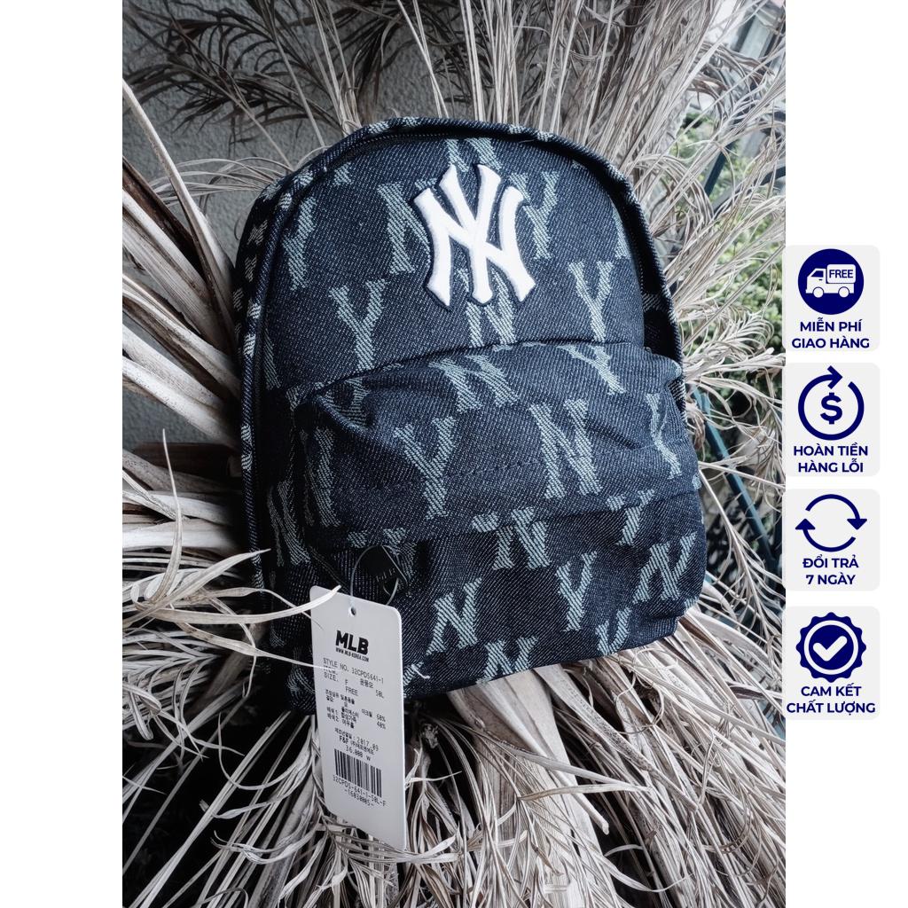 [HÌNH THẬT] BALO MINI MLB ĐỰNG ĐỒ TIỆN LỢI TRƠN HỌA TIẾT MONOGRAM HÀNG CHUẨN VNXK