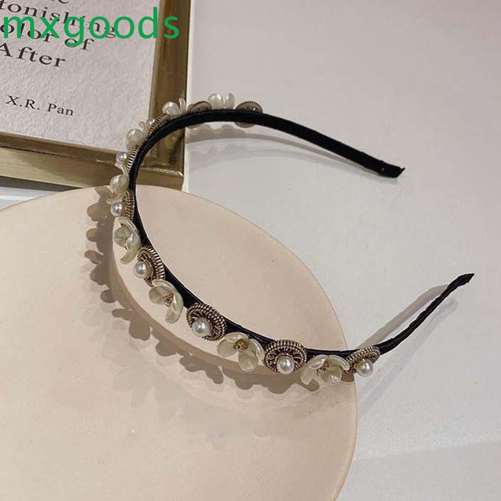 Băng Đô Cài Tóc Đính Hoa Và Ngọc Trai Giả Thời Trang Cho Nữ