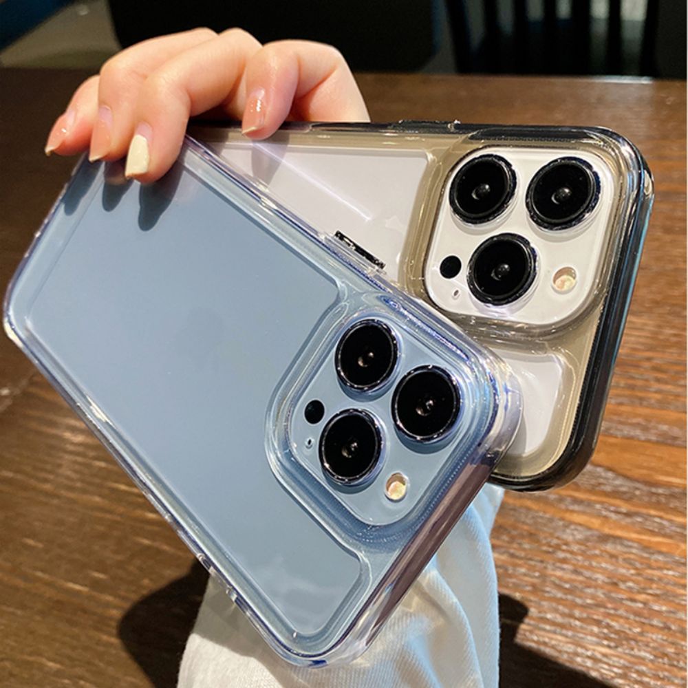 Ốp Điện Thoại TPU Mềm Trong Suốt Chống Sốc Chống Bụi Màu Macaron Cho IPhone 14 13 12 11 Pro Max X XR 8 7 Plus