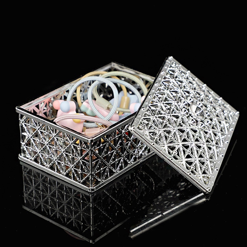 Hộp Đựng Trang Sức Mini Màu Vàng Lá Phong Cách Retro