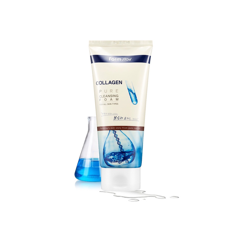 Sữa Rửa Mặt 180ml Chiết Xuất collagen Nguyên Chất Làm Sạch Da ★Phụ Kiện Chuyên Dụng Dành Cho Xe Hàn Quốc★ Kem Dưỡng Ẩm / Dưỡng Ẩm / Làm Dịu Da