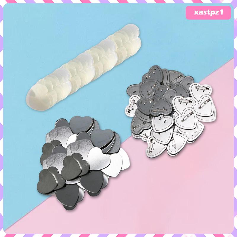 Set of 100 Blank Button Badges Metal Button Button Maker for Badge Making