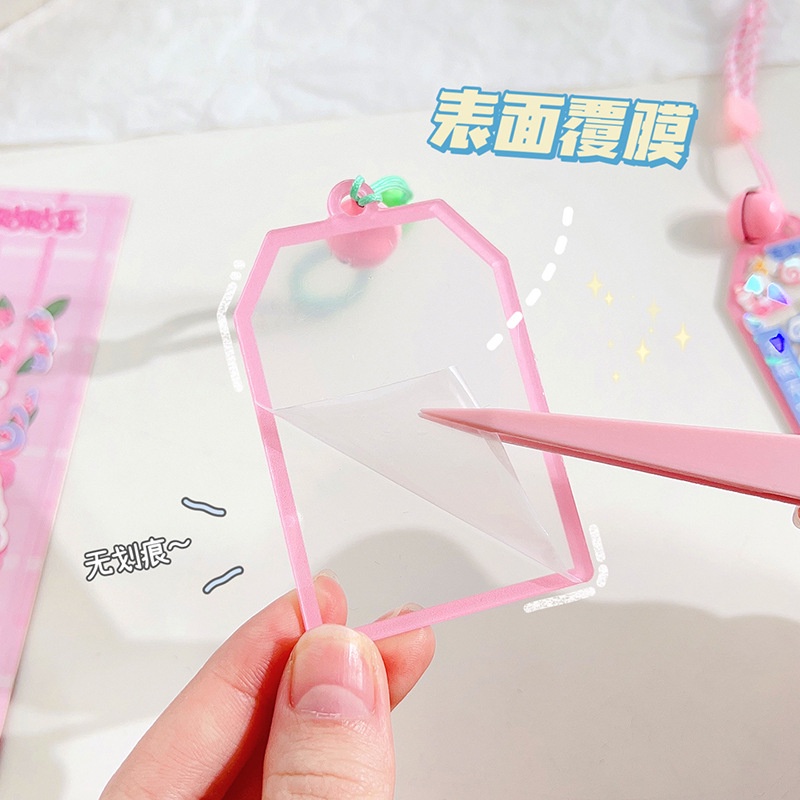 Móc Khóa Acrylic Họa Tiết Hoạt Hình Dễ Thương Dùng Trang Trí DIY