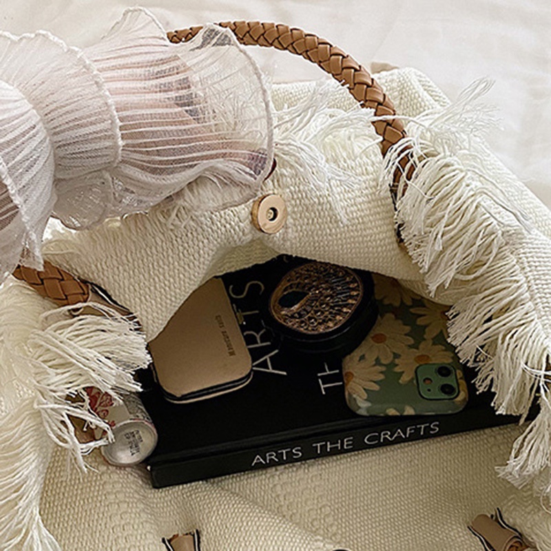 Túi Đeo Vai Bằng Vải canvas Cỡ Lớn In Họa Tiết Màu Hồng Dễ Phối Đồ Thời Trang Cho Nữ