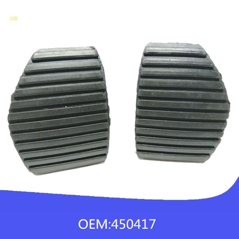 SUN 2Pcs Auto Brake Pedal Non-Drilling Cover Footrest Pad for Citroen 207