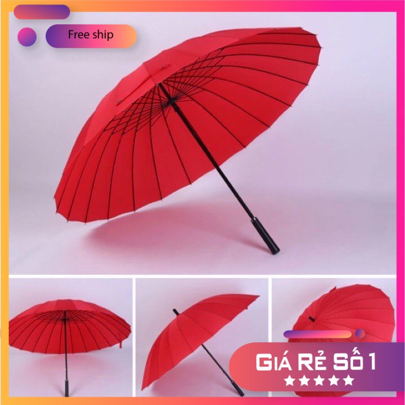 Ô Siêu To Nan Siêu Cứng 24 Nan,Cứng Cáp Vải Dày Dặn ,Bền,Đẹp Có Quai Đeo Tiện Lợi Bảo Hành Uy Tín