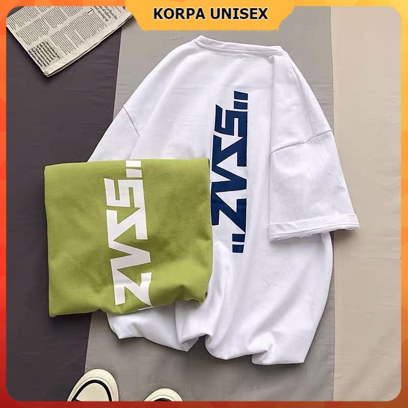 [ Ảnh Thật ] Áo thun tay lỡ form rộng phông in hoạ tiết chữ sành điệu - Unisex nam nữ đều mặc được