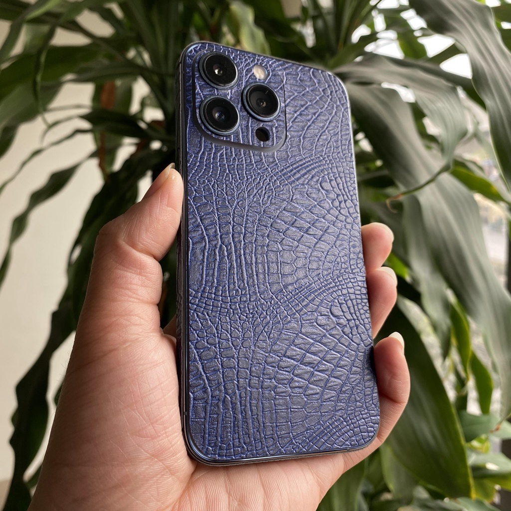 Dán da cá sấu iphone 11/11Pro/11Pro max/12/12Pro/12Pro max/12mini/13/13Pro/13Pro max/13mini/14/14Pro/14Promax/14Plus