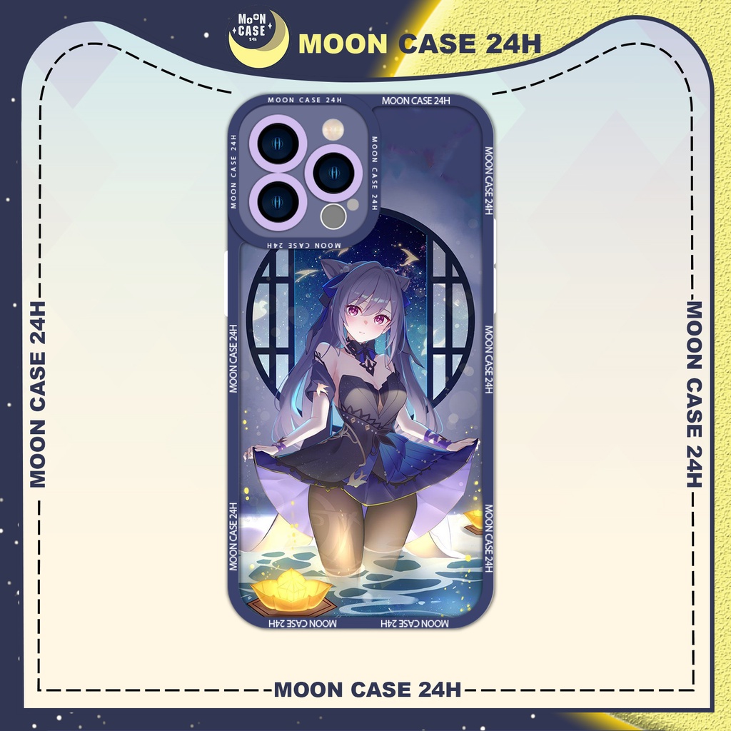 Ốp lưng iphone MOON CASE 24H Genshin Impact Keqing Sexy ip 8/x/xs/xs max/11/12/13/14pro/plus/promax