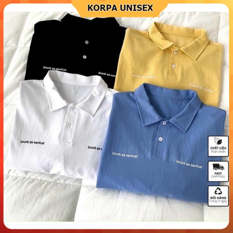 Áo polo tay lỡ form rộng Brunk as Senfust - phông ulzzang oversize unisex