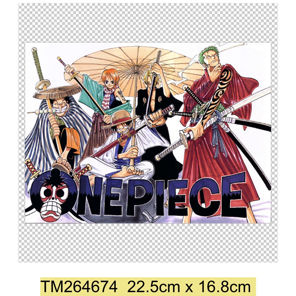 One Miếng Dán Ủi Quần Áo In Hình luffy Hoạt Hình Nhật Bản