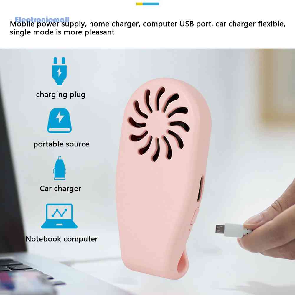Quạt Làm Mát Mini Có Kẹp Đeo Khẩu Trang Cá Nhân Dùng Cho Mùa Hè Mall01.vn
