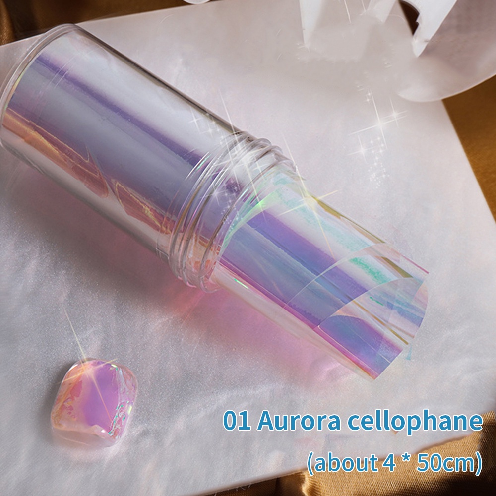 Miếng dán móng ANNIES nghệ thuật lấp lánh rạng đông màu laser bóng kính nghệ thuật với 5 màu