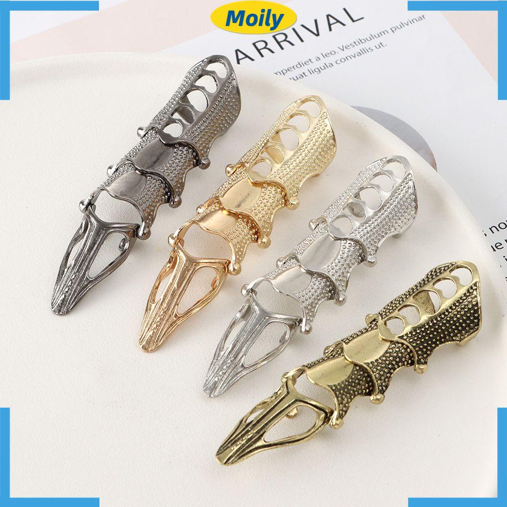 Nhẫn hình móng vuốt bằng kim loại nhiều màu thời trang tùy chọn