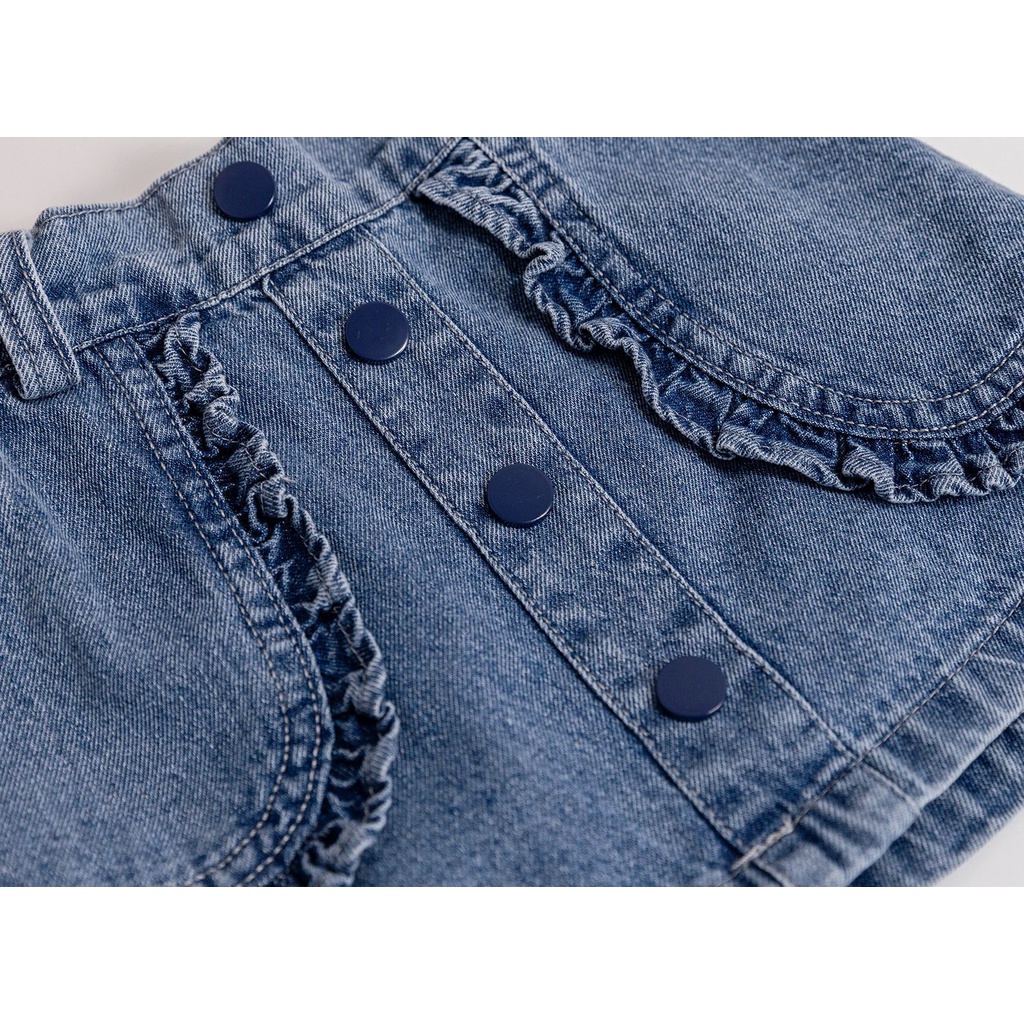 Chân váy jean Chữ A Lưng Thun Thời Trang Mùa Hè Hàn Quốc Dành Cho Bé Gái