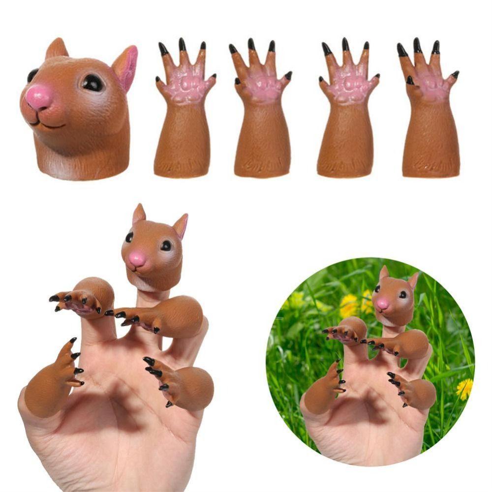 Đồ Chơi Búp Bê Ngón Tay Hình Động Vật Hoạt Hình Mini Dễ Thương