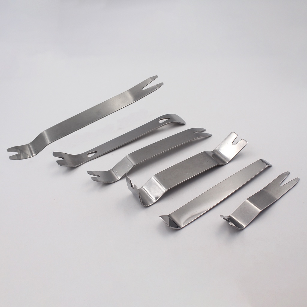 Set 6 Cụ Thép Không Gỉ - dụng cụ cạy nhưạ nội thất xe hơi tiện dụng