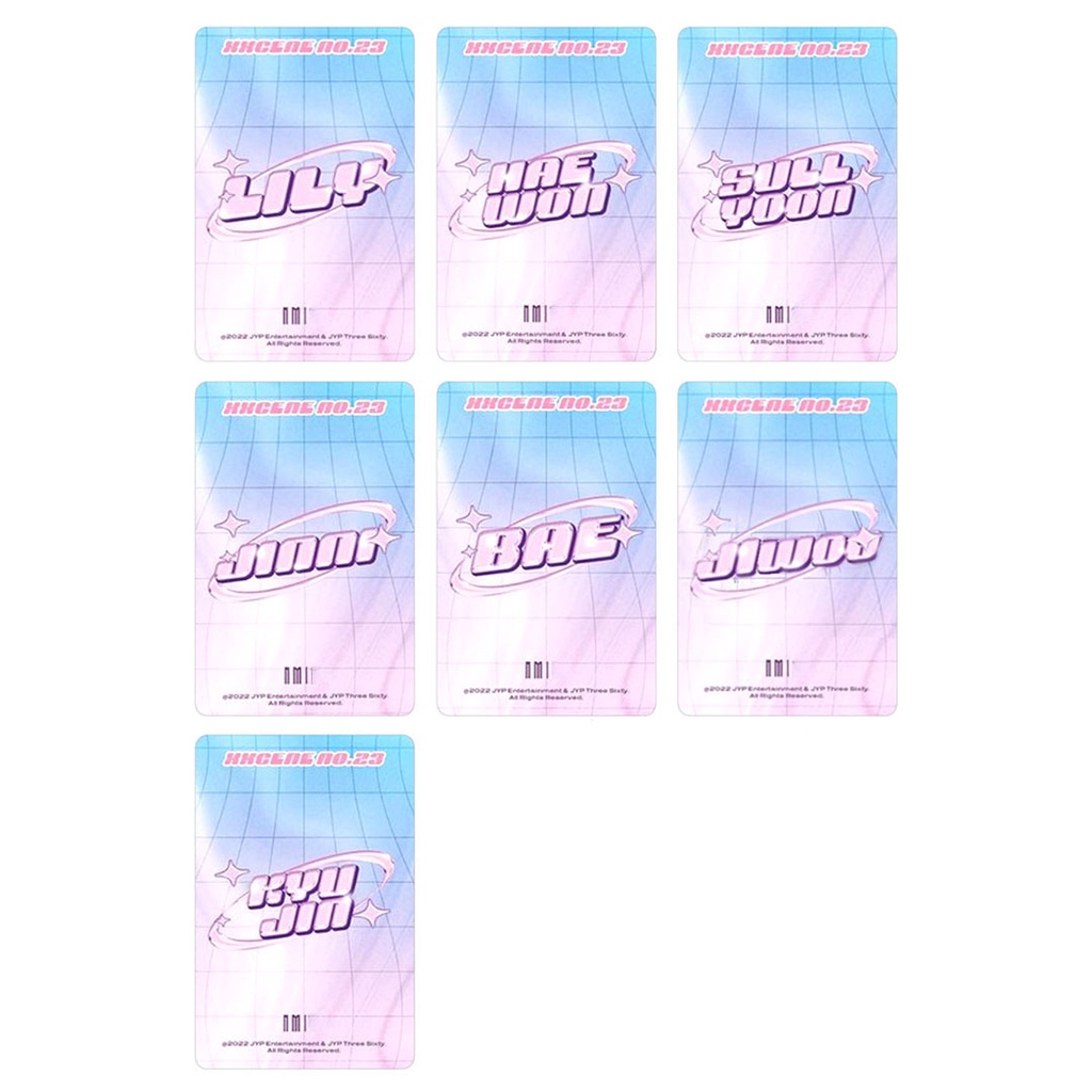 Set 7 Tấm Ảnh Lomo Card LILY HAEWON BAE JIWOO Kpop 2023
