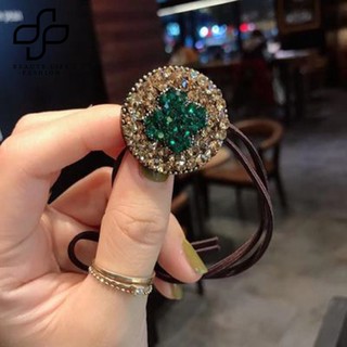 Dây Cột Tóc Đính Đá Tròn Co Giãn Thời Trang Cho Nữ
