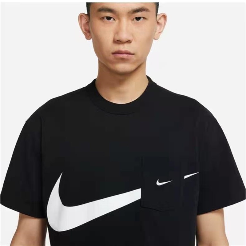 Áo Thun Thể Thao Nike100% Swoosh Thêu Logo Đơn Giản Thời Trang Cho Nam Và Nữ