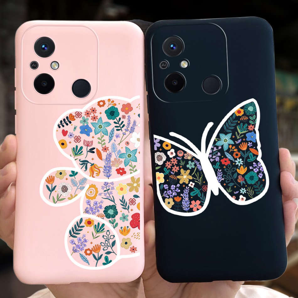 Ốp Điện Thoại Silicon Mềm Màu Kẹo Hình Bò Sữa Phi Hành Gia Cho Xiaomi Redmi 12C 11A 2023 Redmi12c 4G