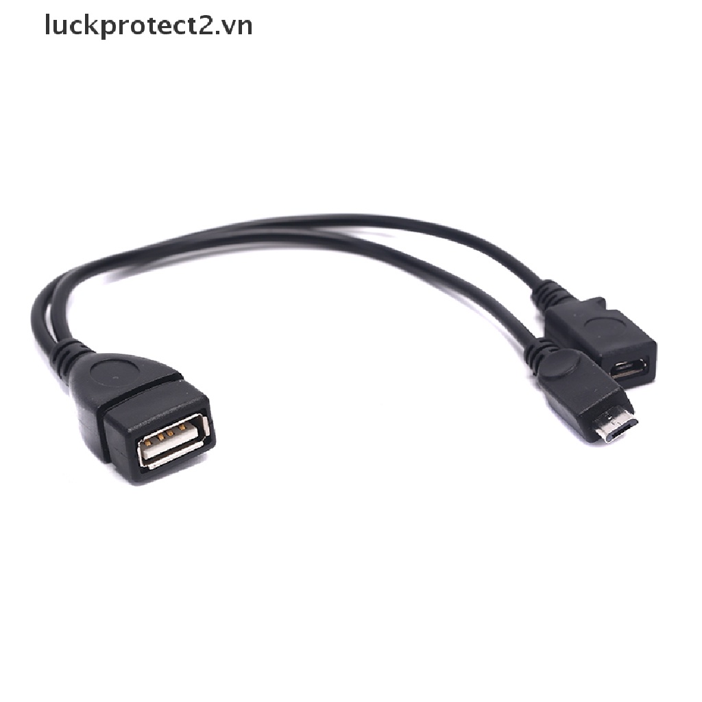 Dây Cáp Chia OTG Chữ Y Chuyển Đổi Từ Đầu Cắm Micro USB Sang Cổng Cắm USB A
