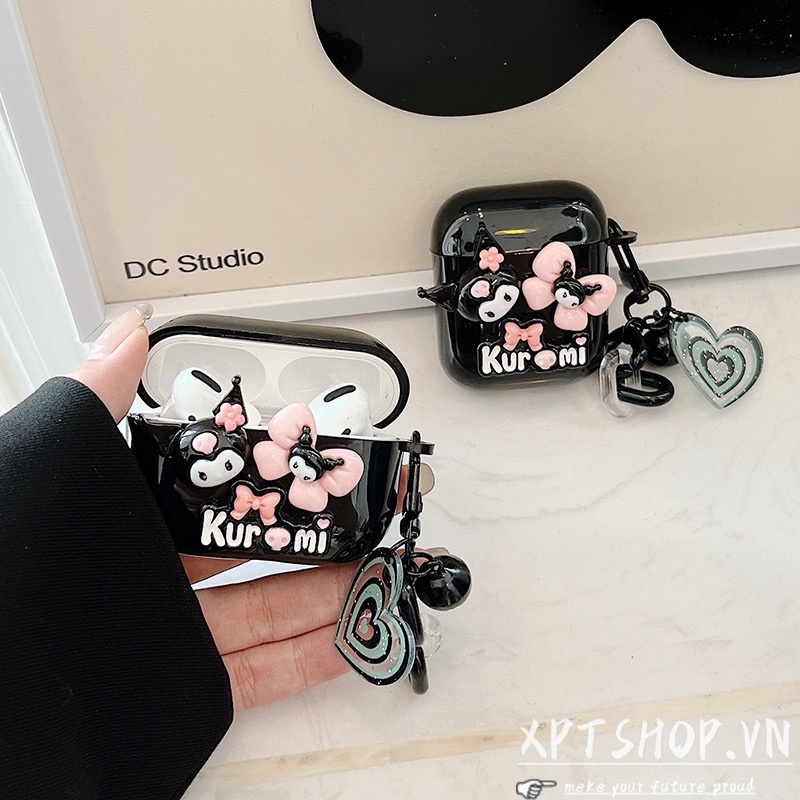 Vỏ Bảo Vệ Hộp Sạc Tai Nghe AirPods Pro AirPods3 AirPods 3 / 2 / 1 Kết Nối Bluetooth Không Dây Hình Trái Tim Kuromi