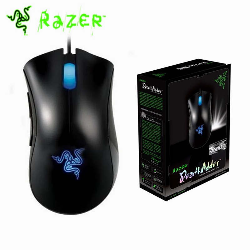 Chuột Chơi Game Razer Deathadder RGB 3.5G 3500DPI Có Dây USB Và Đèn Nền 24h