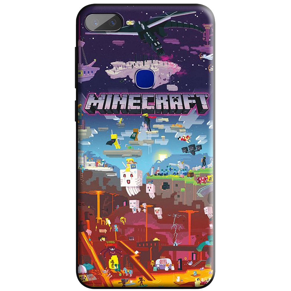 Ốp Điện Thoại Silicon tpu Mềm Hình minecraft 66nov Cho redmi 9a 9c 10a 9t 9 note 9s