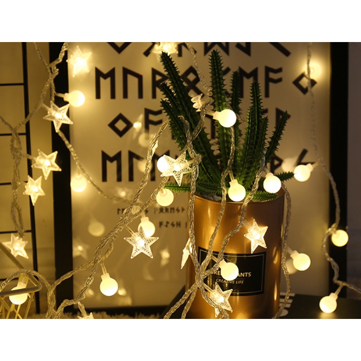 Đèn led mini chiếu sáng dùng để trang trí mẫu ngôi sao hoa tuyết