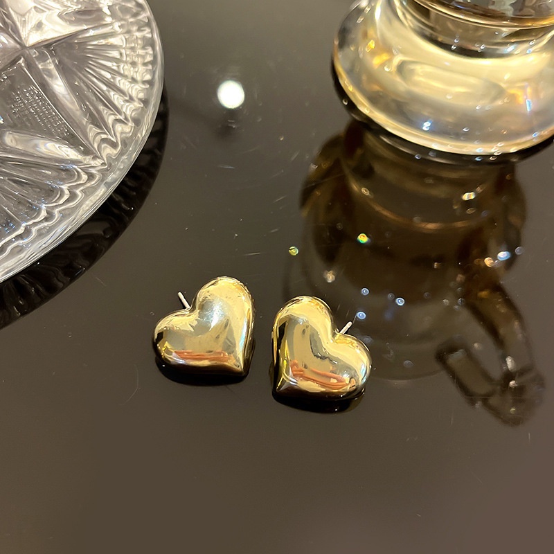 Bông Tai Mạ Bạc 925 Đính Đá Thời Trang Hàn Quốc Đơn Giản Cho Nữ