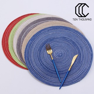 ☼Round Heat Insulation Table Mug Mat Pad Placemat Non-slip Coasters Home Decor
