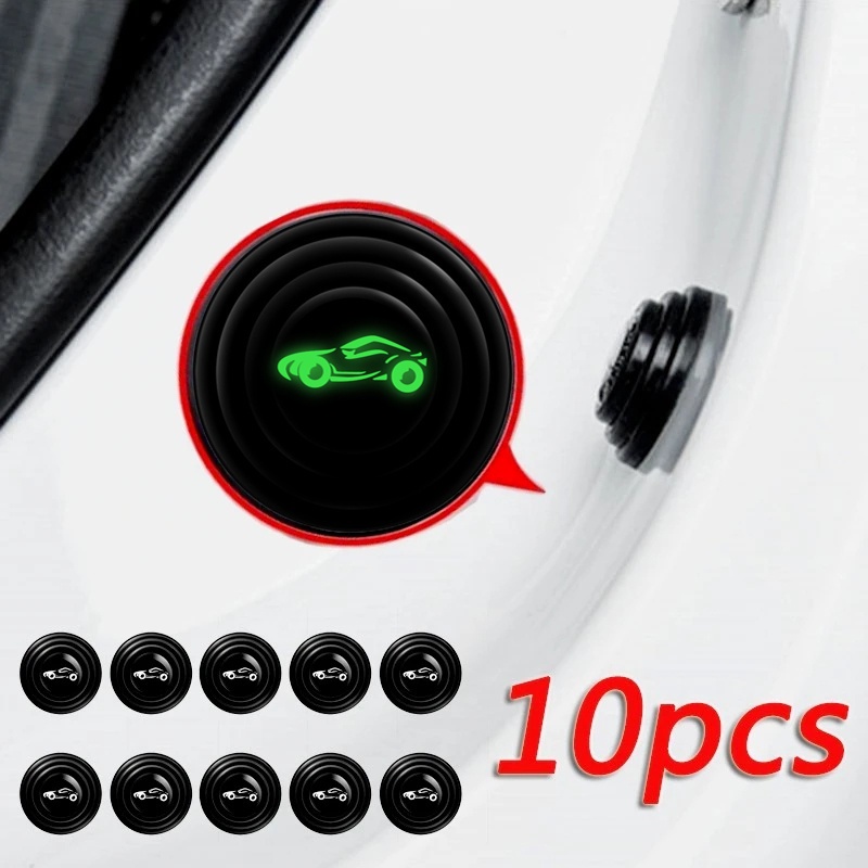 Set 4 / 10 Đệm Silicone Chống Sốc Phát Quang Chất Lượng Cao Cho Cửa Xe Hơi