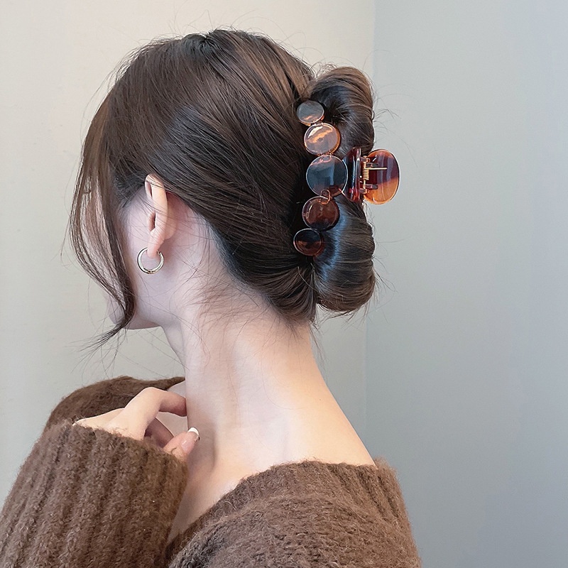 1 Kẹp Tóc Hình Cá Mập Bằng Kim Loại Phong Cách Pháp Cổ Điển Dành Cho Nữ