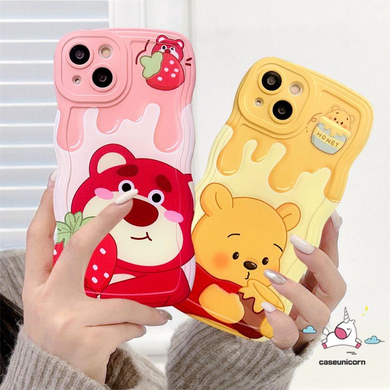 Ốp Điện Thoại Viền Lượn Sóng Họa Tiết Hoạt Hình Winnie The Pooh Cho IPhone 14 13 12 ProPromax plus IPhone 11