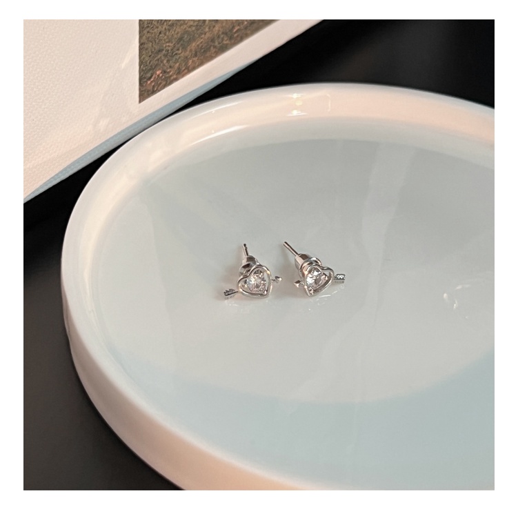 Bông Tai Đính Đá Zircon Cỡ Nhỏ Thiết Kế Đơn Giản Thời Trang Cao Cấp Cho Nữ