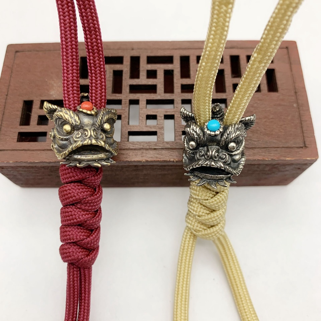 Phụ Kiện Dây Treo Dù Bằng Đồng Thau Hình Sư Tử Nhảy Múa Diy