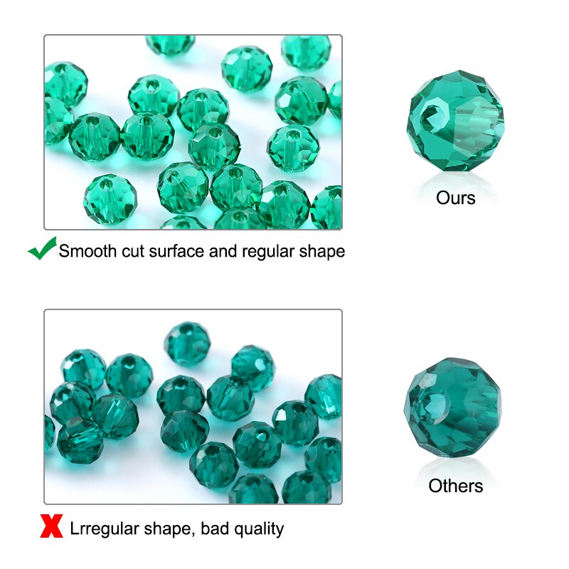 Chuỗi Hạt Pha Lê 4-8mm Làm Trang Sức Thủ Công DIY