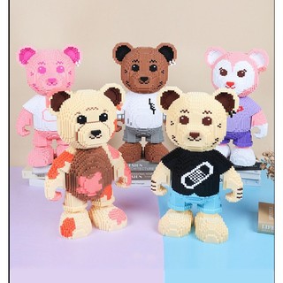 Mô Hình Lắp Ráp Lego Bearbrick Gấu Teddy Dễ Thương Quà Tặng Giáng Sinh cực đẹp