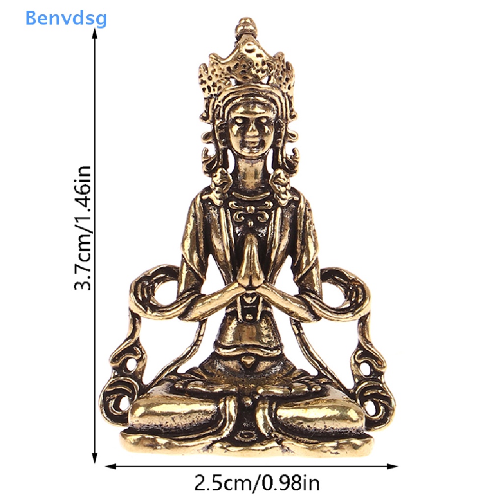 Tượng Phật Bằng Đồng Mini Phong Cách Retro Dùng Trang Trí Phòng Khách
